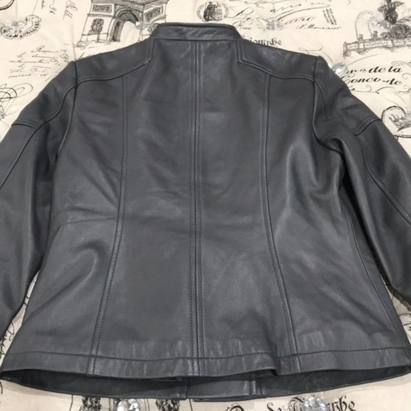 Sam Edelman Lambskin Leather Moto Jacket - Picture 9 of 11
